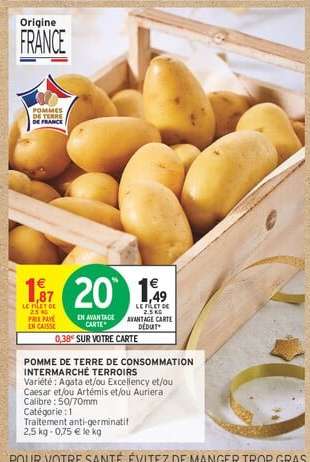 POMME DE TERRE DE CONSOMMATION