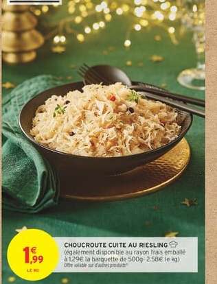 CHOUCROUTE CUITE AU RIESLING