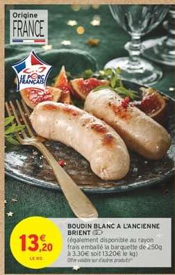 BOUDIN BLANC A L'ANCIENNE BRIENT