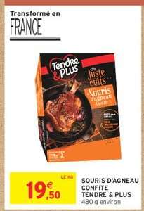 Souris d'agneau confite TENDRE & PLUS