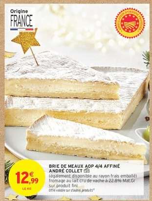 BRIE DE MEAUX AOP 4/4 AFFINÉ ANDRÉ COLLET