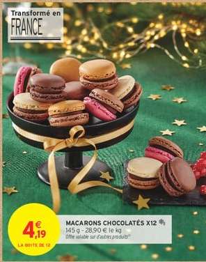 MACARONS CHOCOLATÉS X12