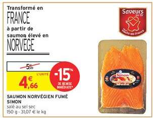 SAUMON NORVÉGIEN FUMÉ SIMON