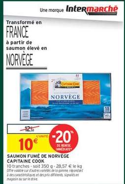 SAUMON FUMÉ DE NORVÈGE CAPITAINE COOK