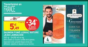 SAUMON FUMÉ LIGNAC NATURE JEAN LARNAUDIE