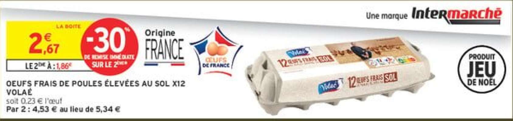 OEUFS FRAIS DE POULES ÉLEVÉES AU SOL X12