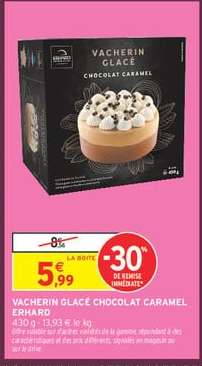 VACHERIN GLACÉ CHOCOLAT CARAMEL ERHARD
