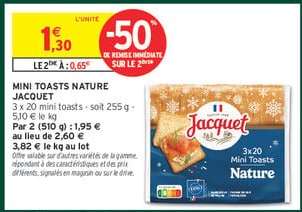 Mini Toasts Nature Jacquet