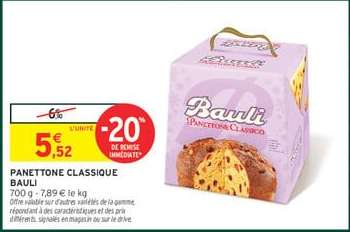 PANETTONE CLASSIQUE BAULI