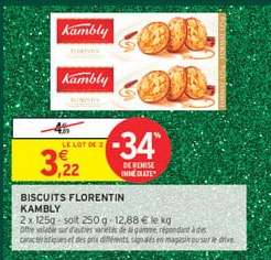 Biscuits Florentin Kambly