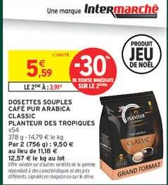 Dosettes Souples Café Pur Arabica Classic Planteur des Tropiques