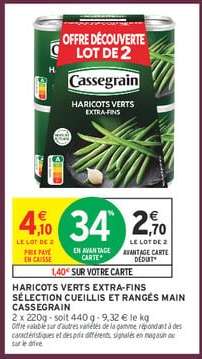 CASSEGRAIN Haricots verts Extra-Fins