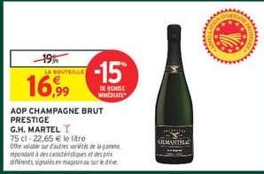 AOP Champagne Brut Prestige G.H. Martel