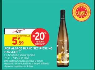 AOP ALSACE BLANC SEC RIESLING HAULLER