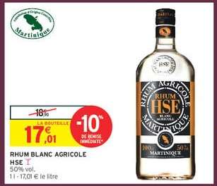 Rhum Blanc Agricole Hse