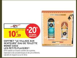 Coffret 'Le Village Aux Senteurs' Eau de Toilette Monoï Coco