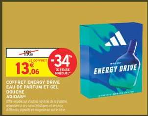 COFFRET ENERGY DRIVE EAU DE PARFUM ET GEL DOUCHE ADIDAS