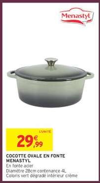 Cocotte Ovale en Fonte Menastyl