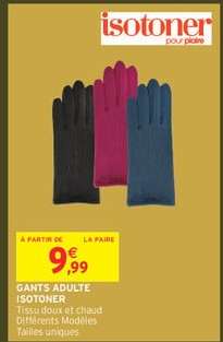 Gants Adulte Isotoner