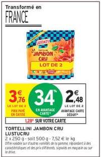 Tortellini Jambon Cru Lustucru