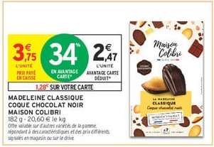 MADELEINE CLASSIQUE COQUE CHOCOLAT NOIR MAISON COLIBRI