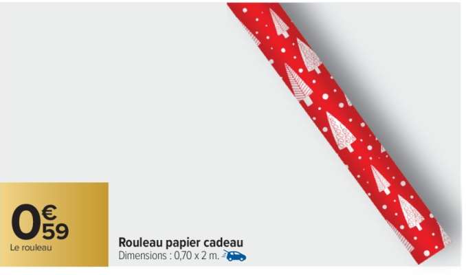 Rouleau papier cadeau