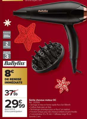 Sèche cheveux moteur DC