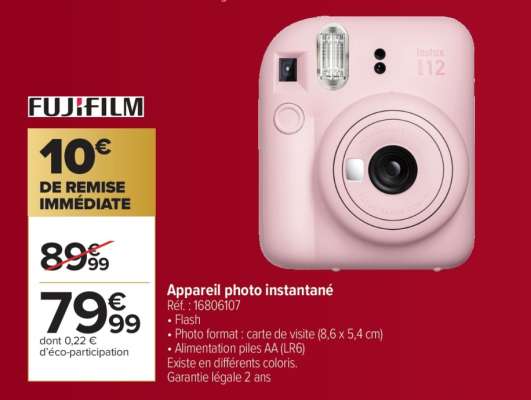 Appareil photo instantané