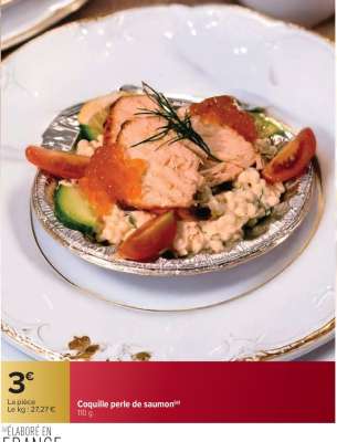 Coquille perle de saumon