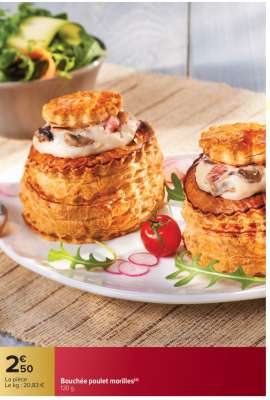Bouchée poulet morilles
