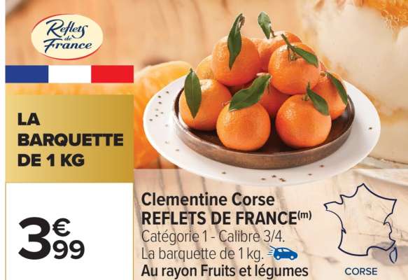 Clémentine corse REFLETS DE FRANCE
