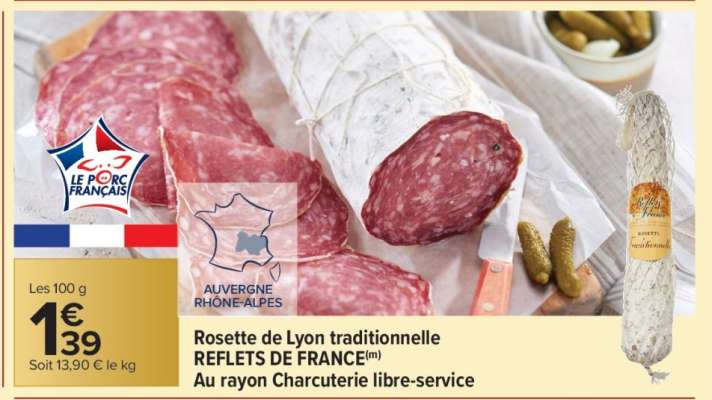 Rosette de Lyon traditionnelle REFLETS DE FRANCE