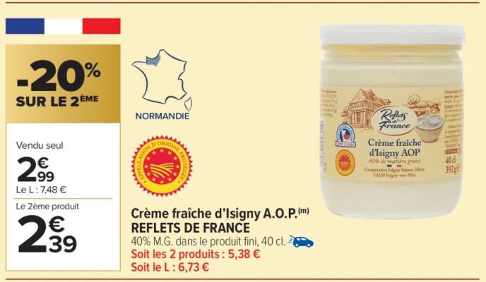Crème Fraîche d’Isigny A.O.P.
