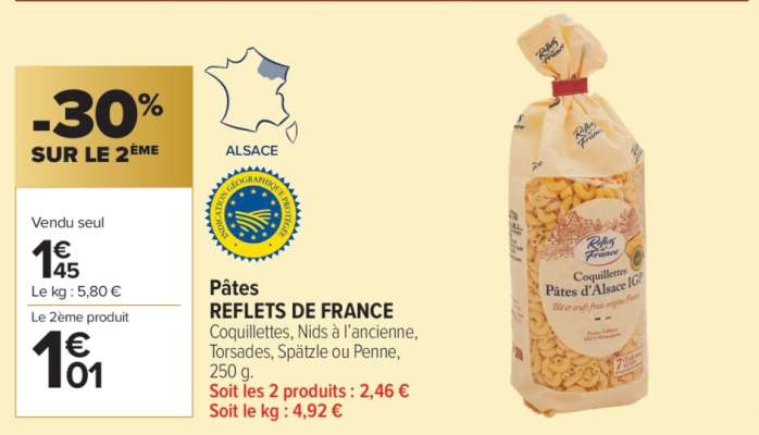Pâtes REFLETS DE FRANCE
