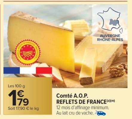 Comté A.O.P. REFLETS DE FRANCE