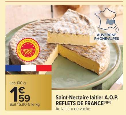 Saint-Nectaire laitier A.O.P. REFLETS DE FRANCE