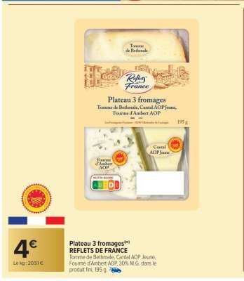 Plateau 3 fromages