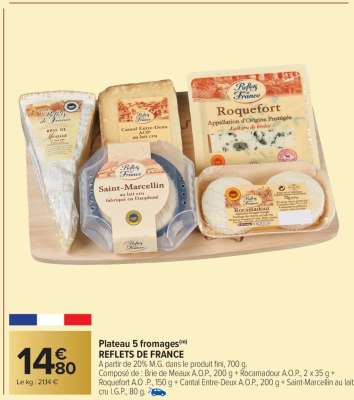 PLATEAU 5 FROMAGES
