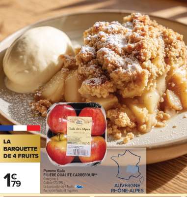 LA BARQUETTE DE 4 FRUITS