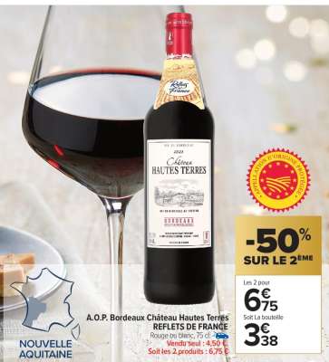 A.O.P. Bordeaux Château Hautes Terres REFLETS DE FRANCE