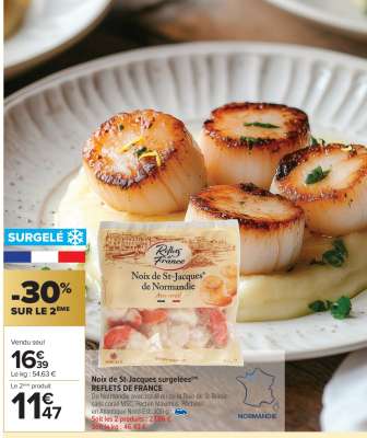 Noix de St-Jacques surgelées™ REFLETS DE FRANCE