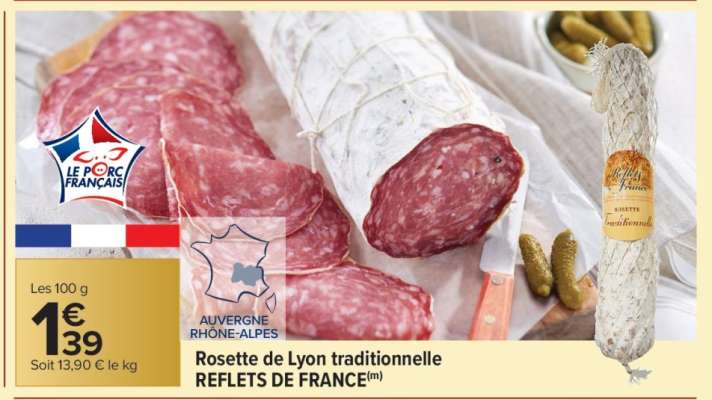 Rosette de Lyon traditionnelle REFLETS DE FRANCE