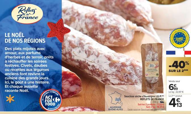 Saucisse sèche d’Auvergne I.G.P.