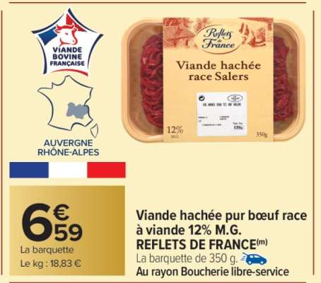 Viande hachée race Salers