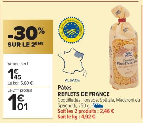 Pâtes REFLETS DE FRANCE