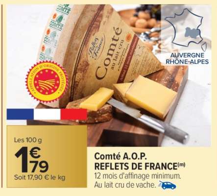Comté A.O.P. REFLETS DE FRANCE