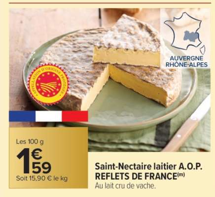 Saint-Nectaire laitier A.O.P. REFLETS DE FRANCE
