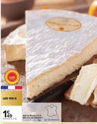 Brie de Meaux A.O.P. REFLETS DE FRANCE