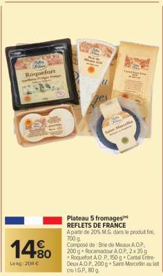 PLATEAU 5 FROMAGES