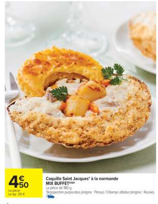 Coquille Saint-Jacques* à la Normande